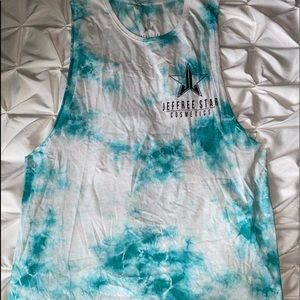 Teal Jeffree Star muscle tank